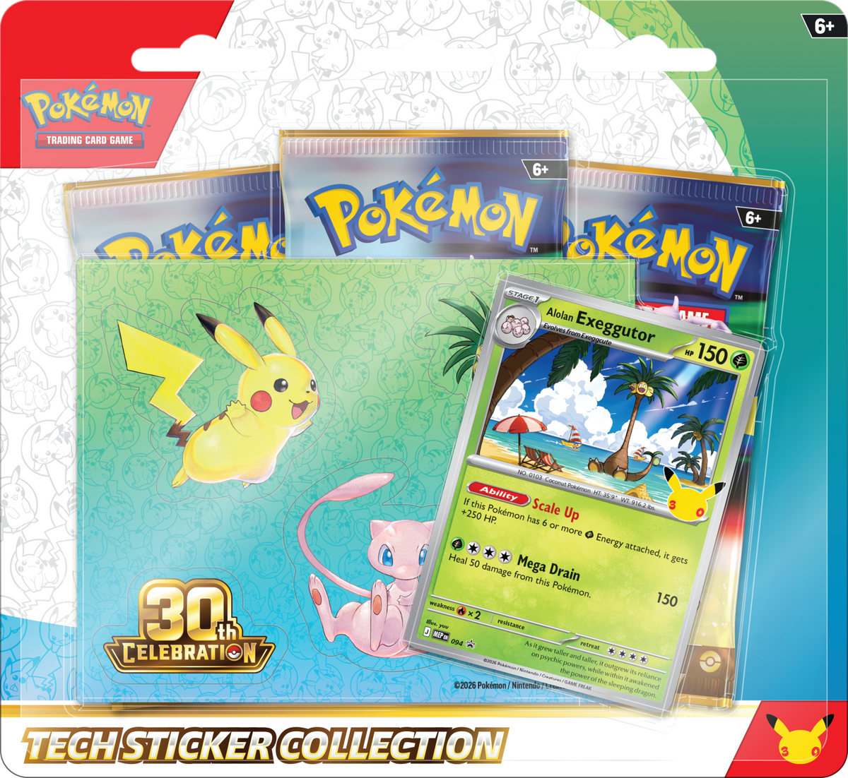 30th Celebration Tech Sticker Collection Exeggutor