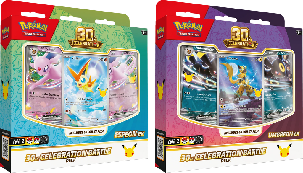 Pokémon TCG: 30th Celebration Battle Deck Espeon ex & Umbreon ex
