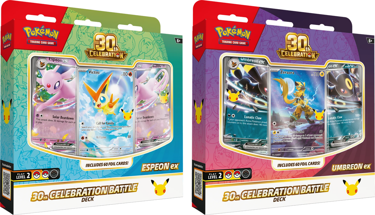 Pokémon TCG: 30th Celebration Battle Deck Espeon ex & Umbreon ex