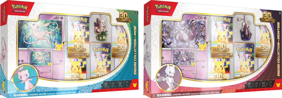Pokémon TCG: 30th Celebration Figure Collection Mew & Mewtwo